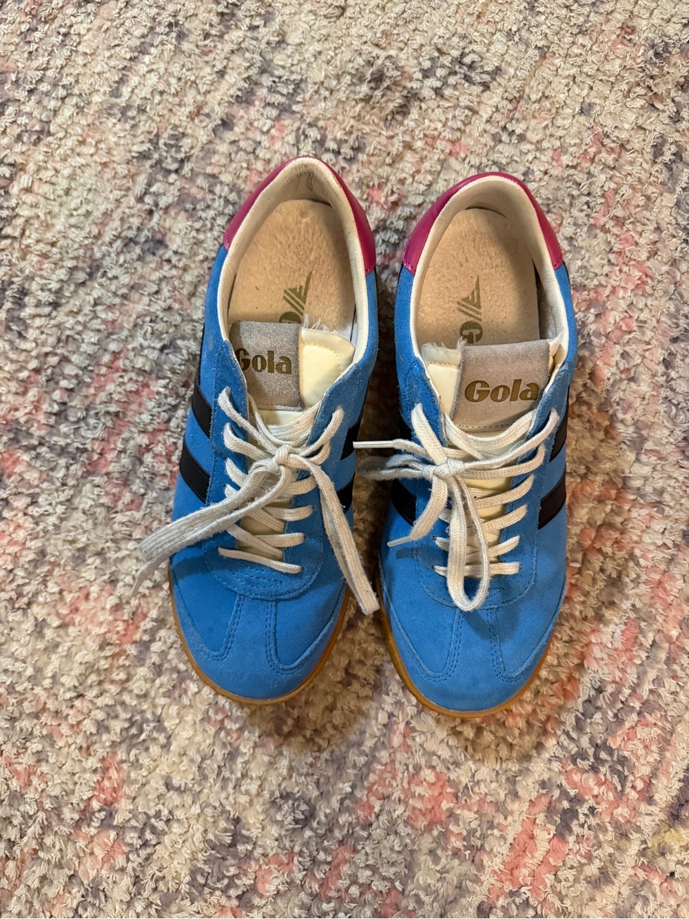 Gola Blue Suede Sneakers